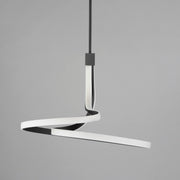 Serpentine Large Pendant in Black