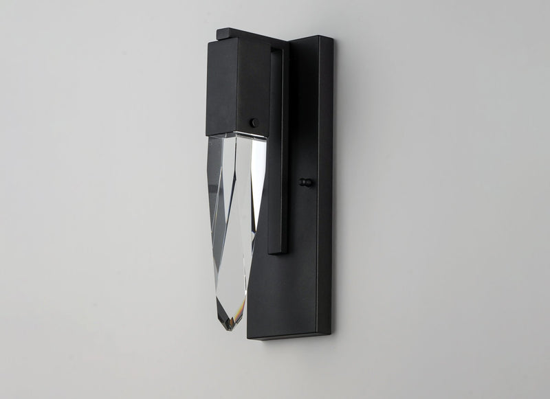Quartz LED Wall Sconce in Black