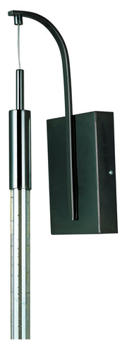 Scepter 1-Light LED Wall Sconce in Black Chrome