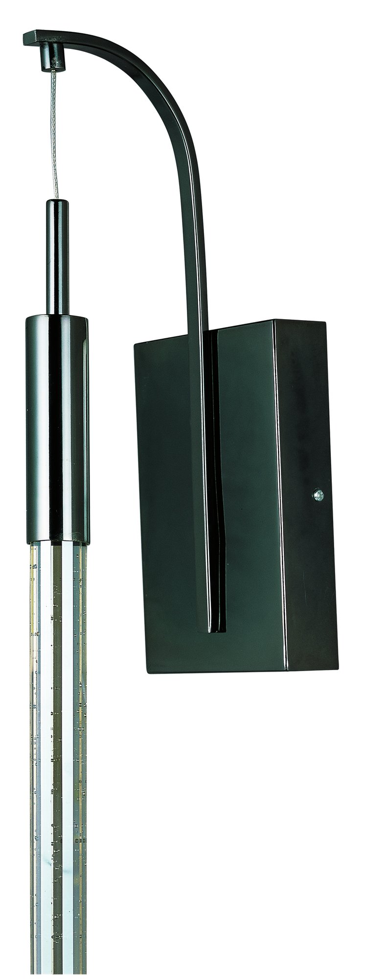 Scepter 1-Light LED Wall Sconce in Black Chrome