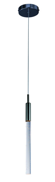 Scepter 1-Light LED Pendant in Black Chrome