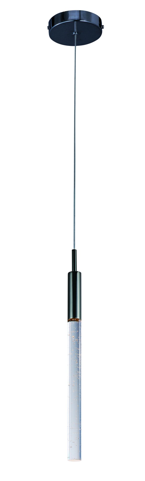 Scepter 1-Light LED Pendant in Black Chrome