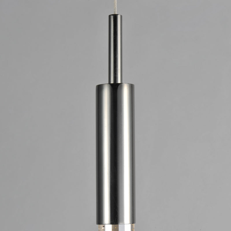 Scepter 1-Light LED Pendant in Black Chrome