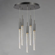 Scepter 5-Light LED Pendant in Black Chrome