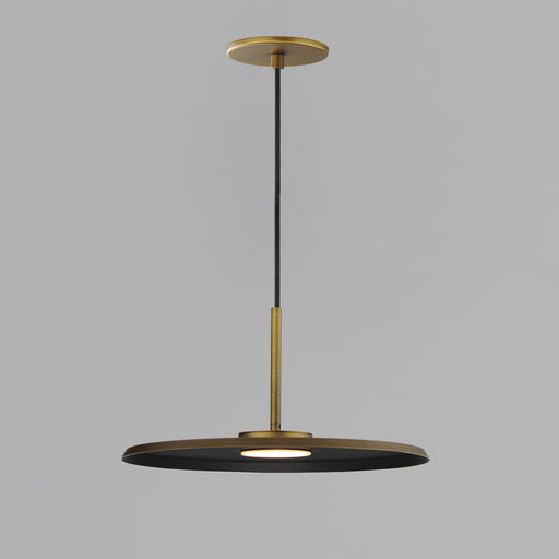 Berliner 14" LED Pendant in Antique Brass