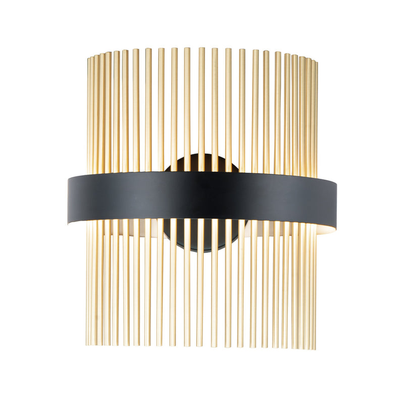 Chimes 5CCT Select Wall Sconce in Black / Satin Brass