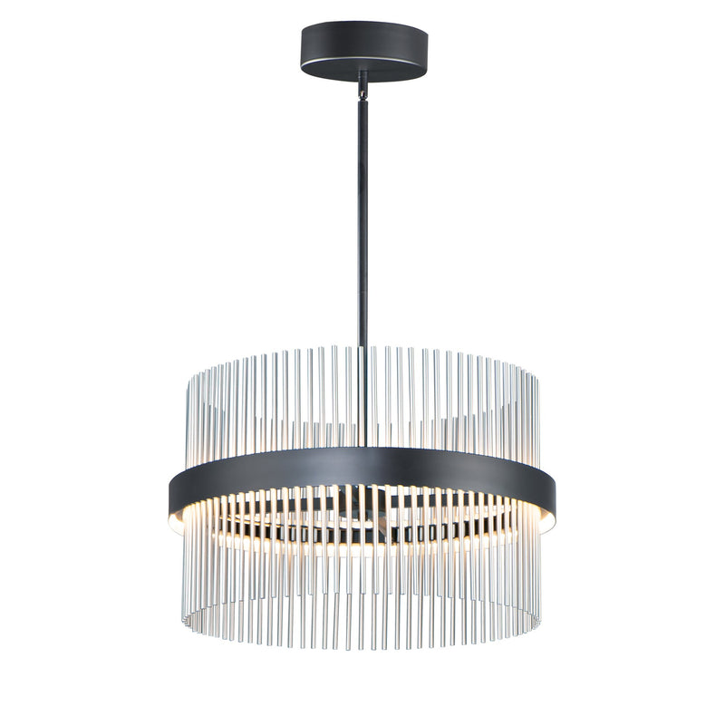 Chimes 5CCT Select 24" Pendant in Black / Satin Nickel