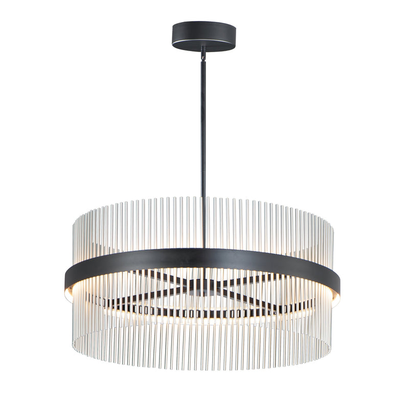 Chimes 5CCT Select 36" Pendant in Black / Satin Nickel