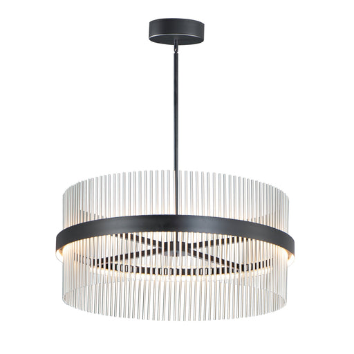 Chimes 5CCT Select 36" Pendant in Black / Satin Nickel