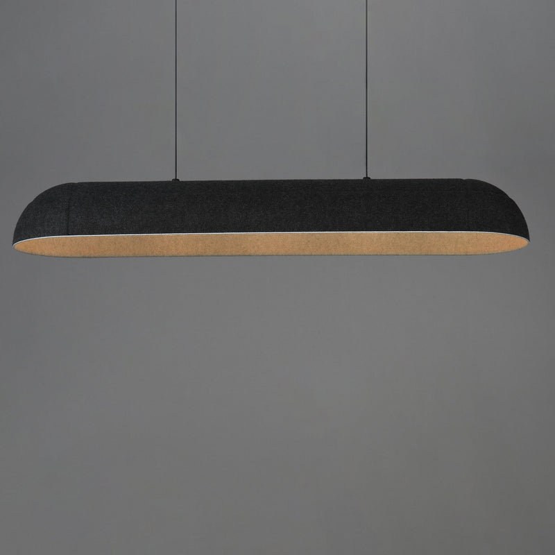 Wimbledon 40" LED Linear Pendant in Dark Gray