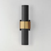 Reveal Large LED Outdoor Wall Sconce in Black / Gold