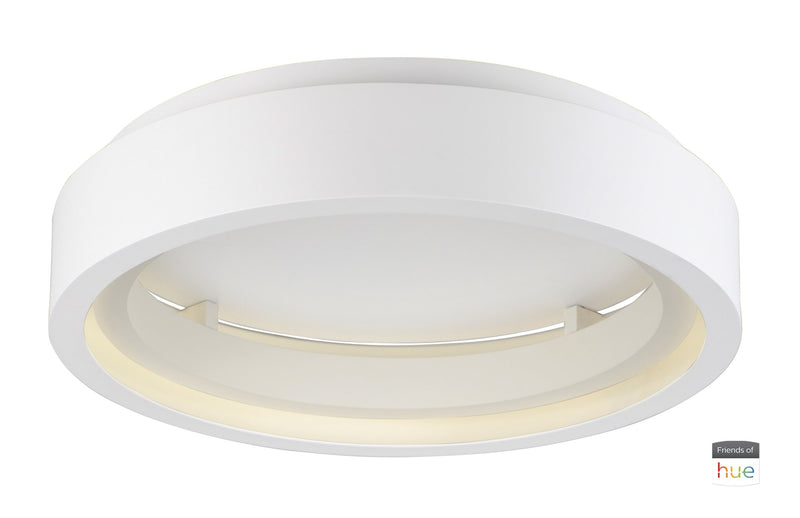 iCorona Friends of Hue LED Flush Mount in Matte White