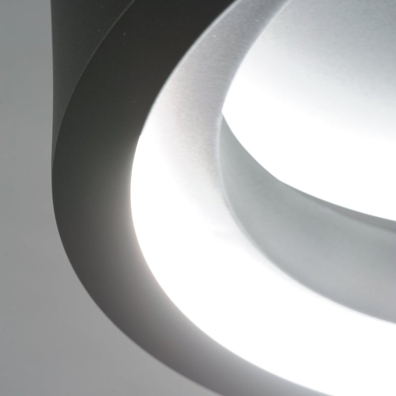 iCorona 18" LED Flush Mount WiZ Color in Black