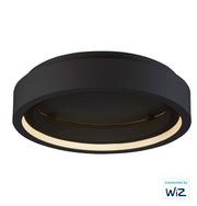 iCorona 24" LED Flush Mount WiZ Color in Black