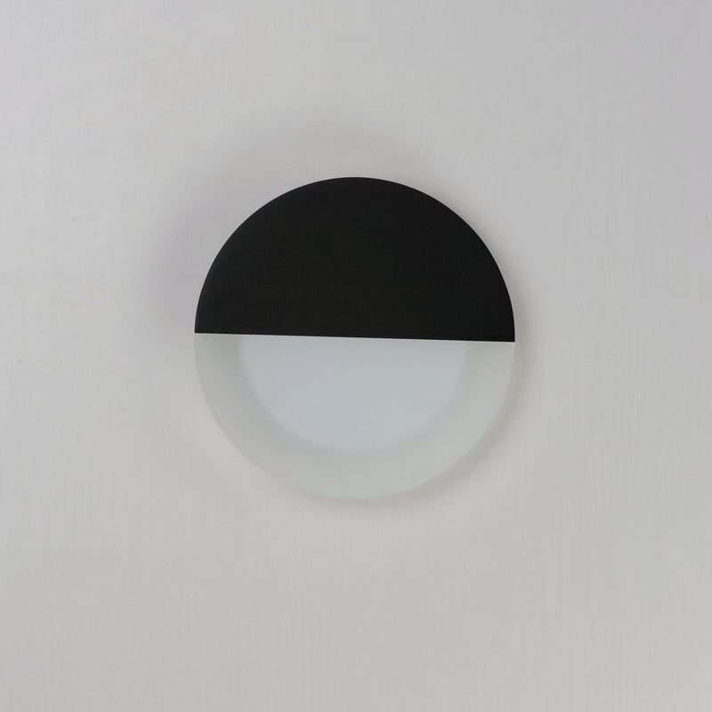Alumilux Glow Round 10" LED Outdoor Wall Sconce in Black