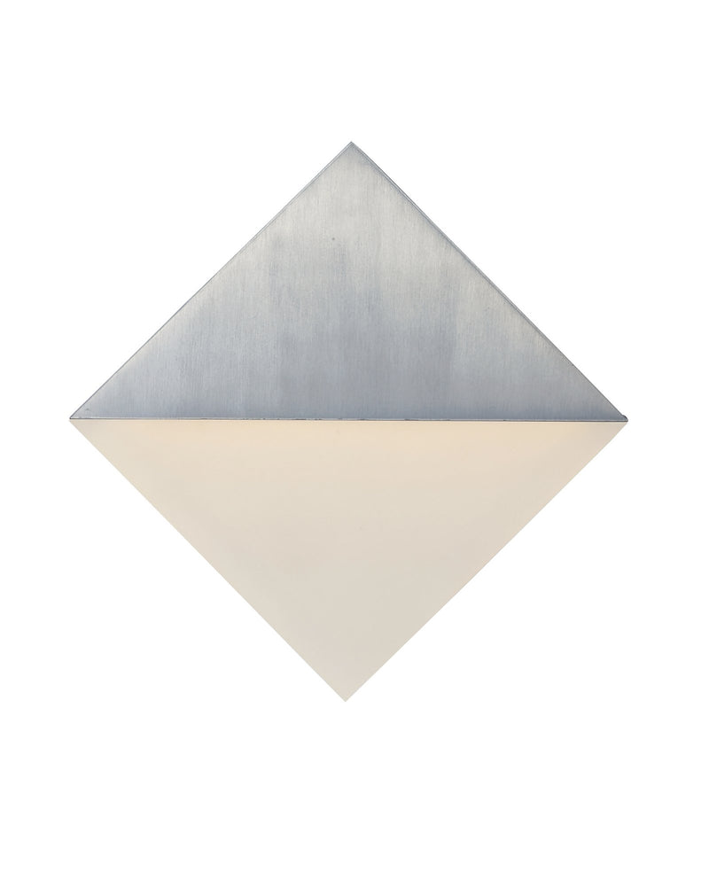 Alumilux Glow Square 8" LED Outdoor Wall Sconce in Satin Aluminum