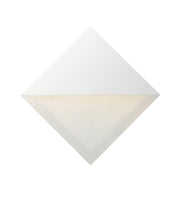 Alumilux Glow Square 8" LED Outdoor Wall Sconce in White