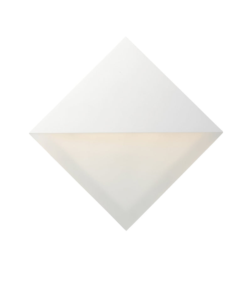 Alumilux Glow Square 8" LED Outdoor Wall Sconce in White