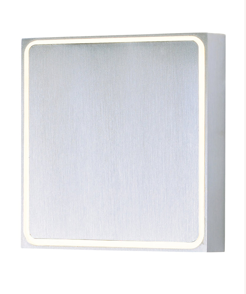 Alumilux Outline LED Outdoor Wall Sconce in Satin Aluminum
