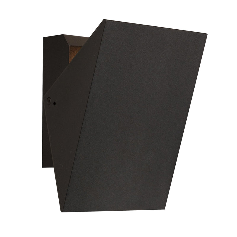 Alumilux Tilt 7" LED Outdoor Wall Sconce with Glass in Black