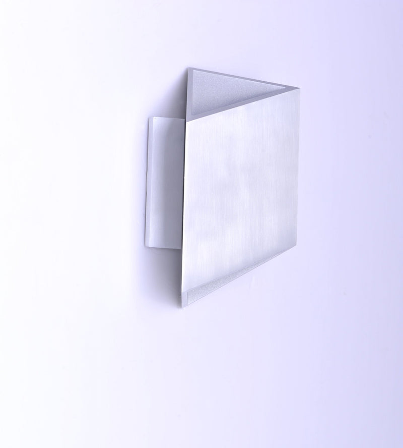 Alumilux Facet LED Outdoor Wall Sconce in Satin Aluminum