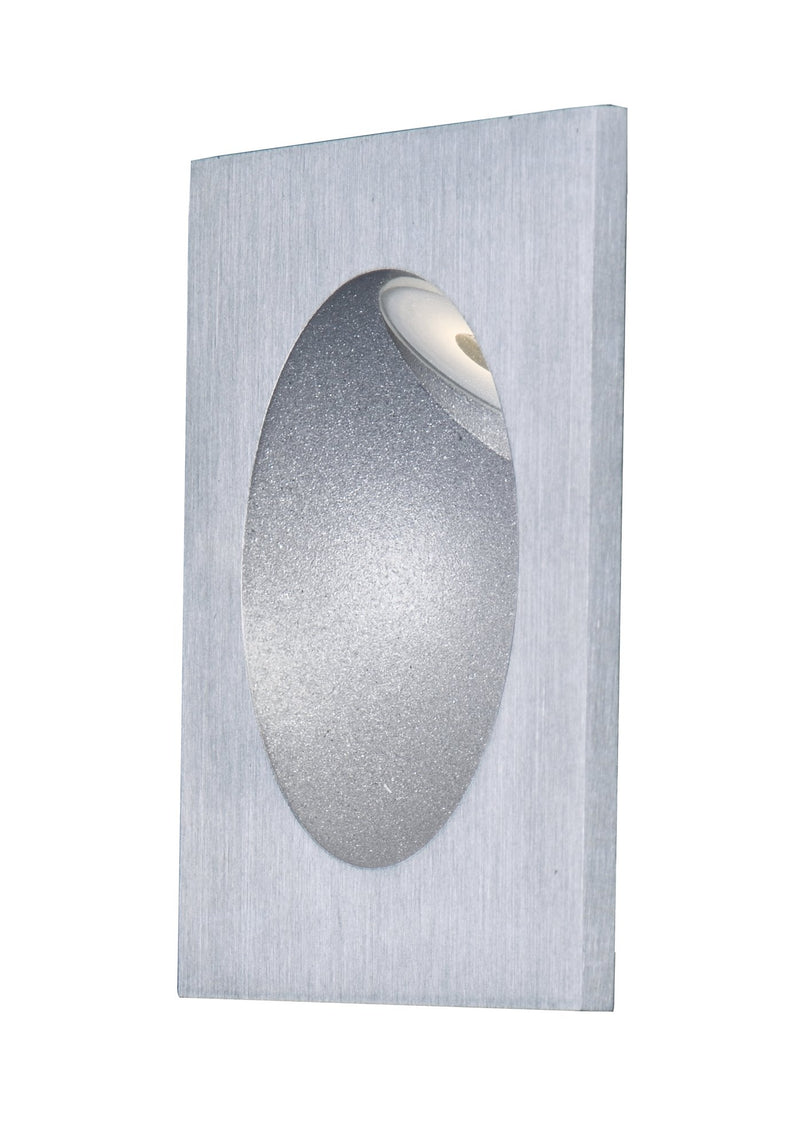 Alumilux Low Voltage LED Outdoor Step Light in Satin Aluminum
