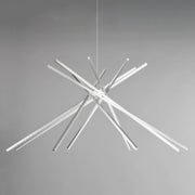 Alumilux Aster 8-Light LED Chandelier in Satin Aluminum