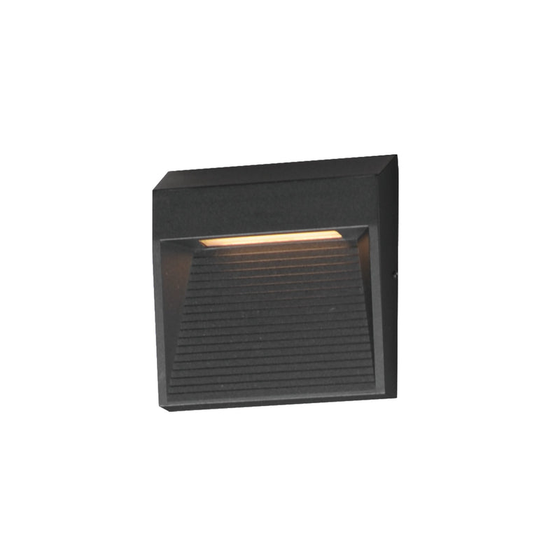 Steppes Small LED Outdoor Wall Sconce in Black
