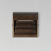 Steppes Small LED Outdoor Wall Sconce in Antique Bronze
