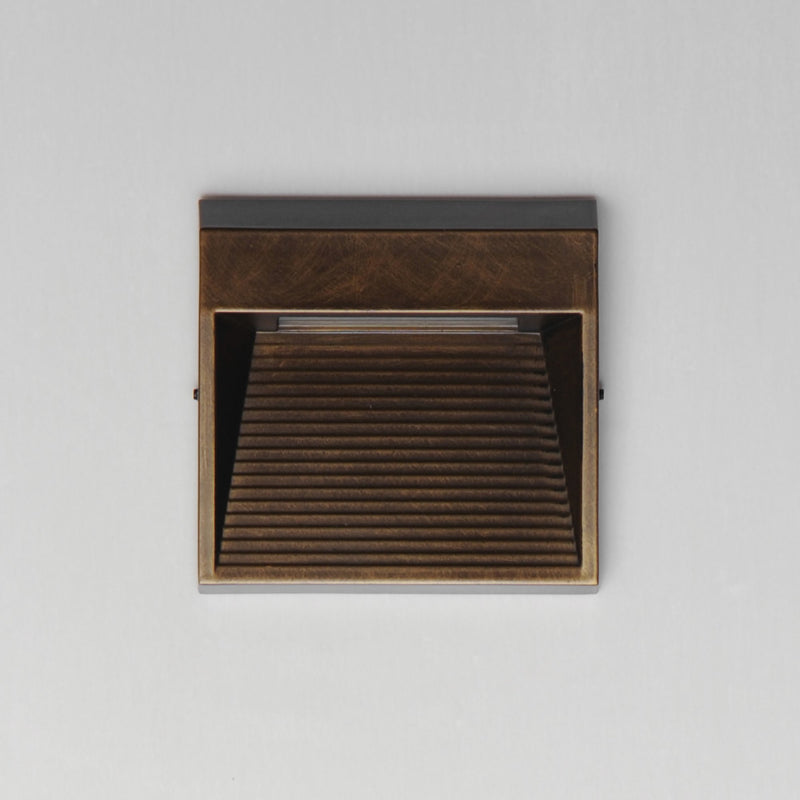 Steppes Small LED Outdoor Wall Sconce in Antique Bronze
