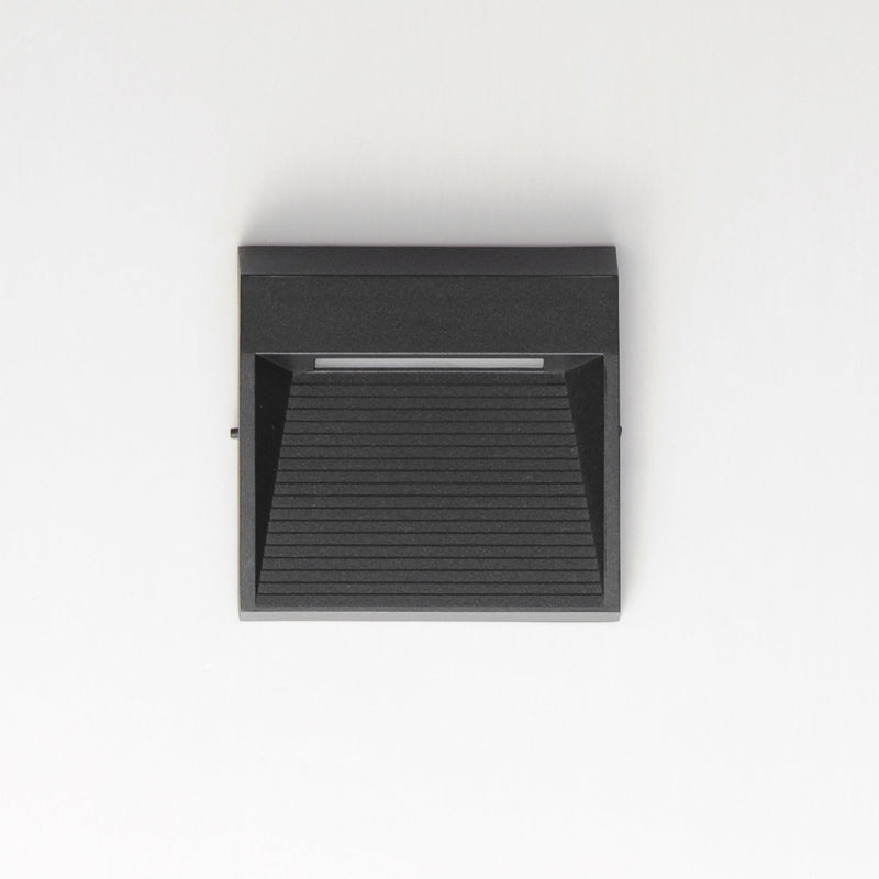 Steppes Small LED Outdoor Wall Sconce in Black