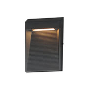 Steppes 6.75" LED Outdoor Wall Sconce in Black