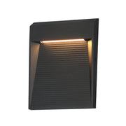 Steppes 9.5" LED Outdoor Wall Sconce in Black