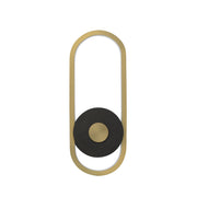 Gravity Medium LED Outdoor Wall Sconce in Black / Gold