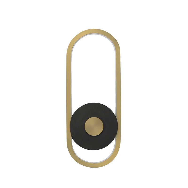 Gravity Medium LED Outdoor Wall Sconce in Black / Gold