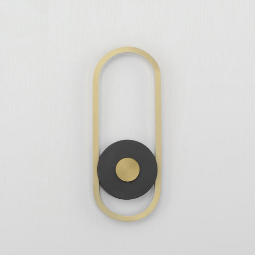 Gravity Medium LED Outdoor Wall Sconce in Black / Gold