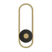 Gravity Large LED Outdoor Wall Sconce in Black / Gold