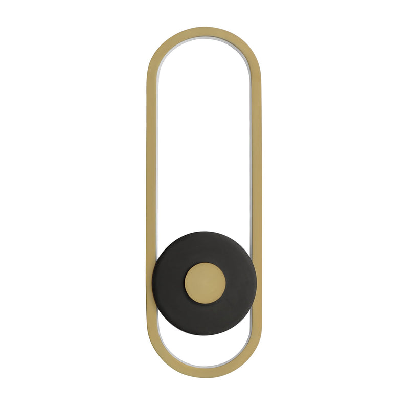 Gravity Large LED Outdoor Wall Sconce in Black / Gold