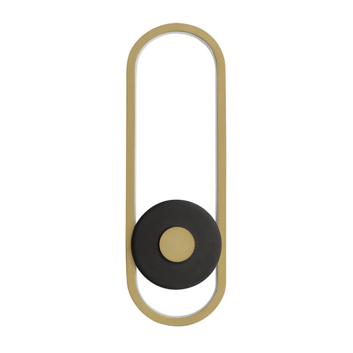 Gravity Large LED Outdoor Wall Sconce in Black / Gold