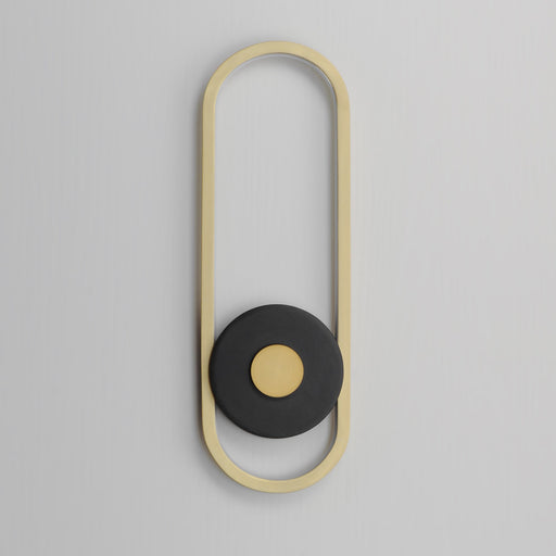 Gravity Large LED Outdoor Wall Sconce in Black / Gold