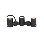Tree Hugger 3-Light Tree Spot Light in Black