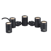Tree Hugger 5-Light Tree Spot Light in Black