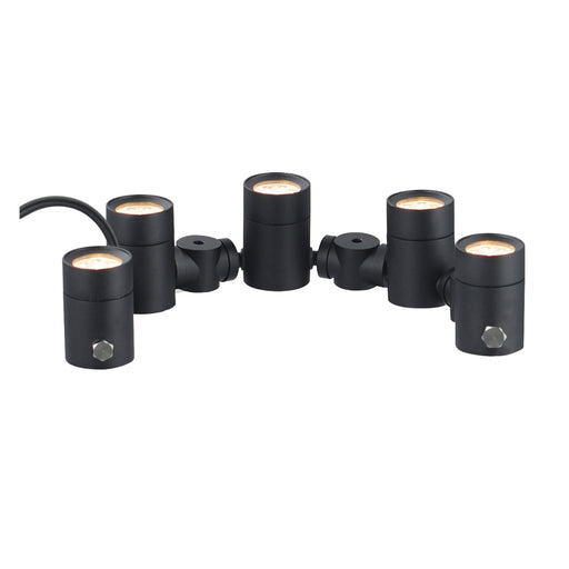 Tree Hugger 5-Light Tree Spot Light in Black