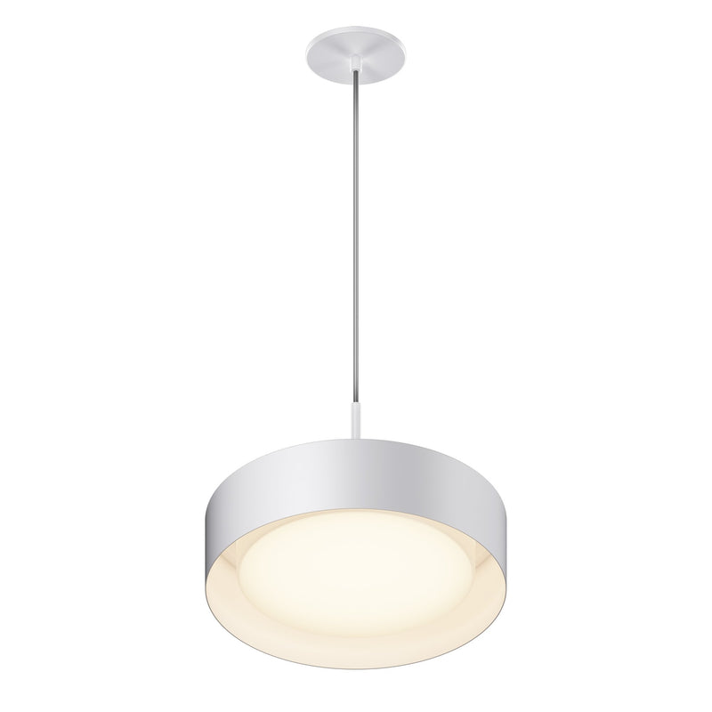 Echo 13" LED Pendant in White
