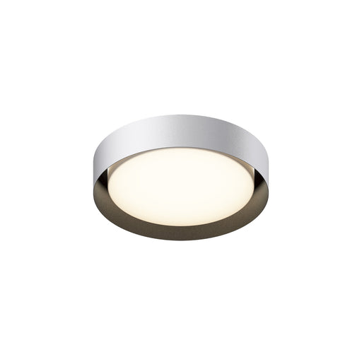 Echo 16" LED Flush Mount in White / Black