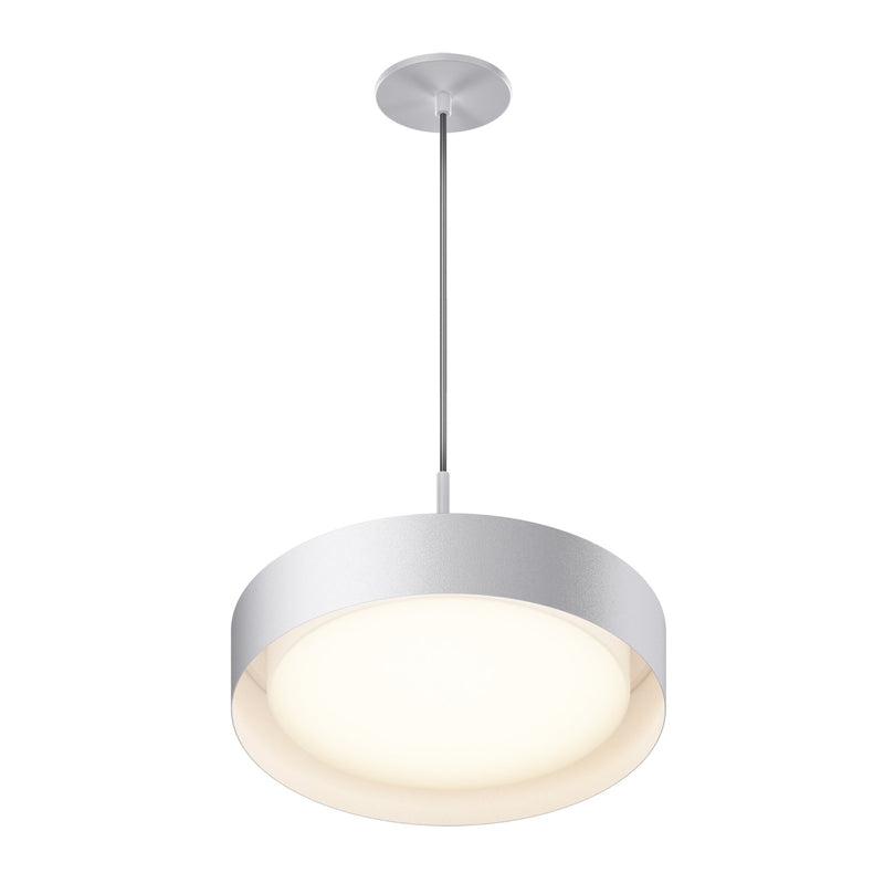Echo 16" LED Pendant in White