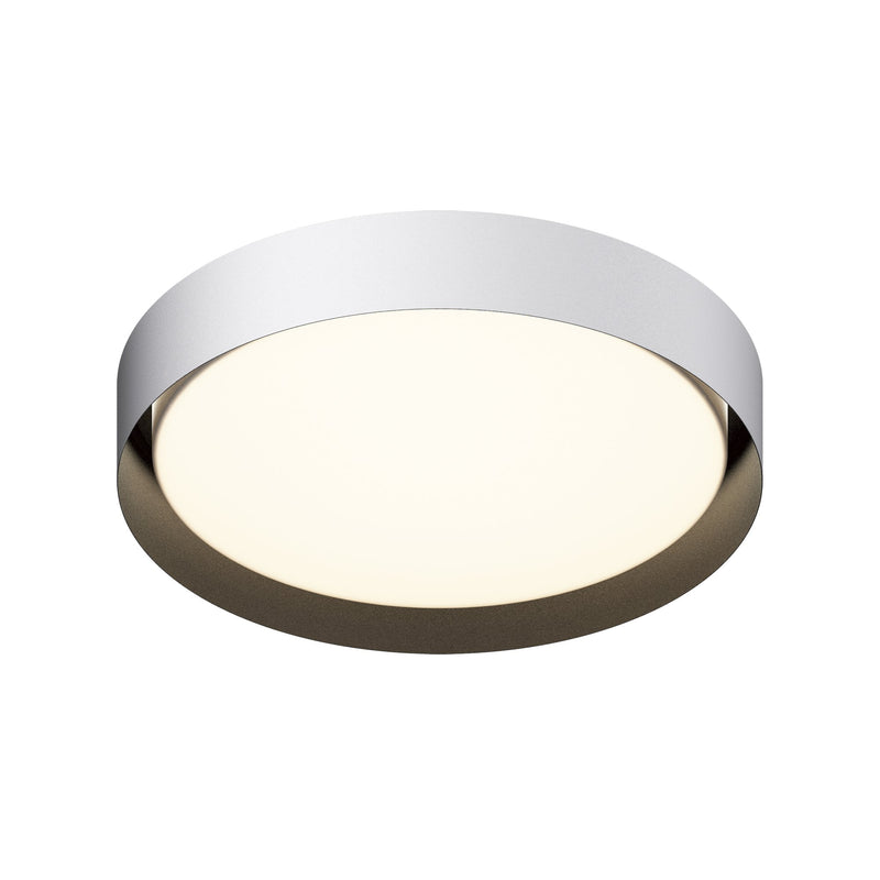 Echo 24" LED Flush Mount in White / Black