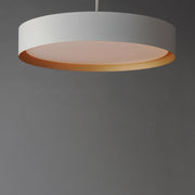 Echo 24" LED Pendant in White / Gold