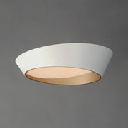 Slant 19.75" LED Flush Mount in White / Gold