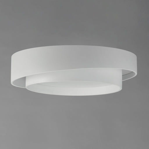 Ziggurat 19.75" LED Flush Mount in White